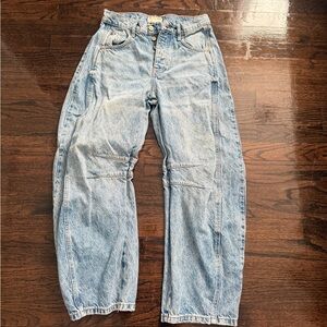 Free People Barrel Jeans
